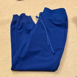 Mandala galaxy blue scrub joggers - medium petite